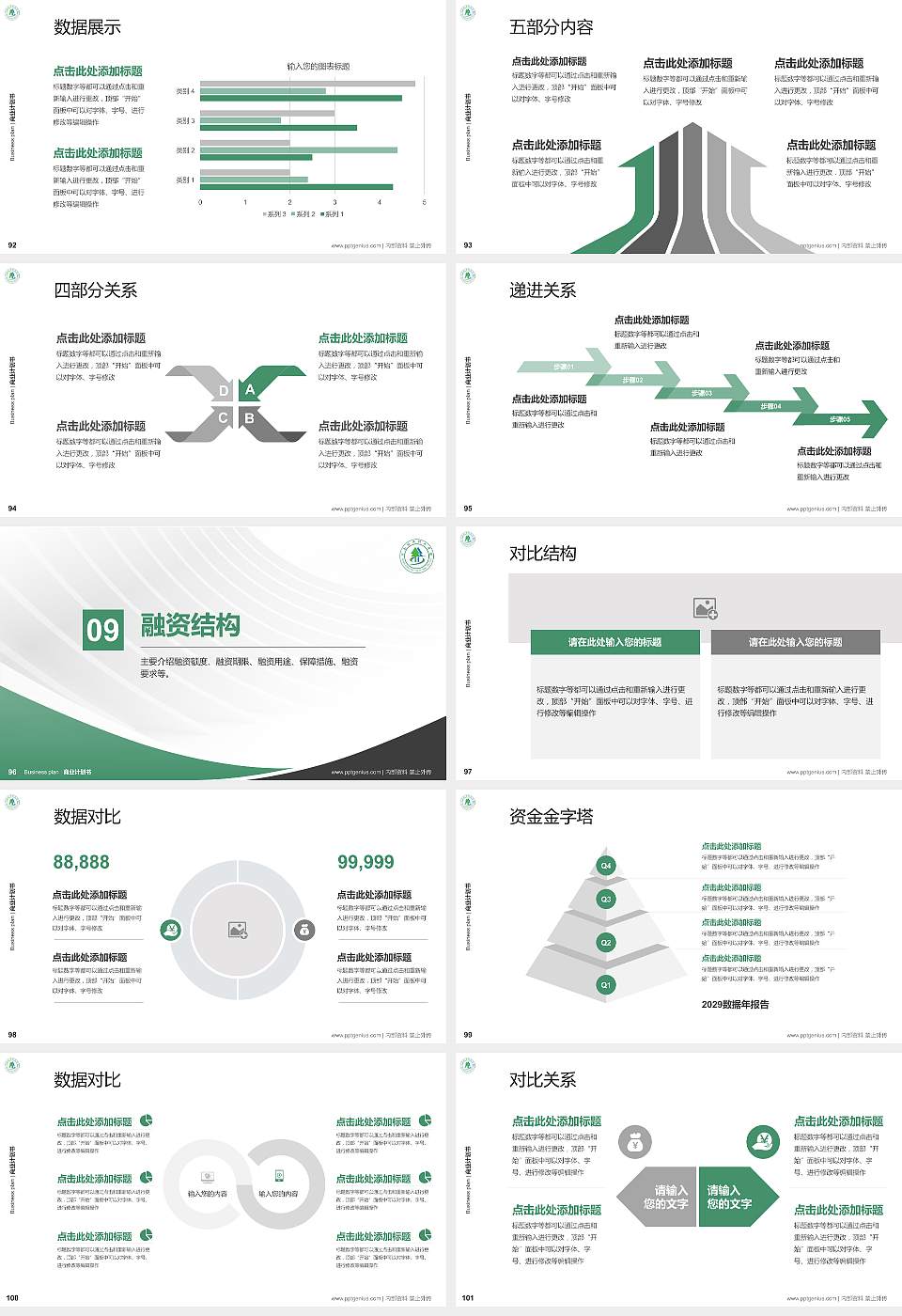 河南林业职业学院专用全国大学生互联网+创新创业大赛计划书/路演/网评PPT模板16:9格式幻灯片预览图11