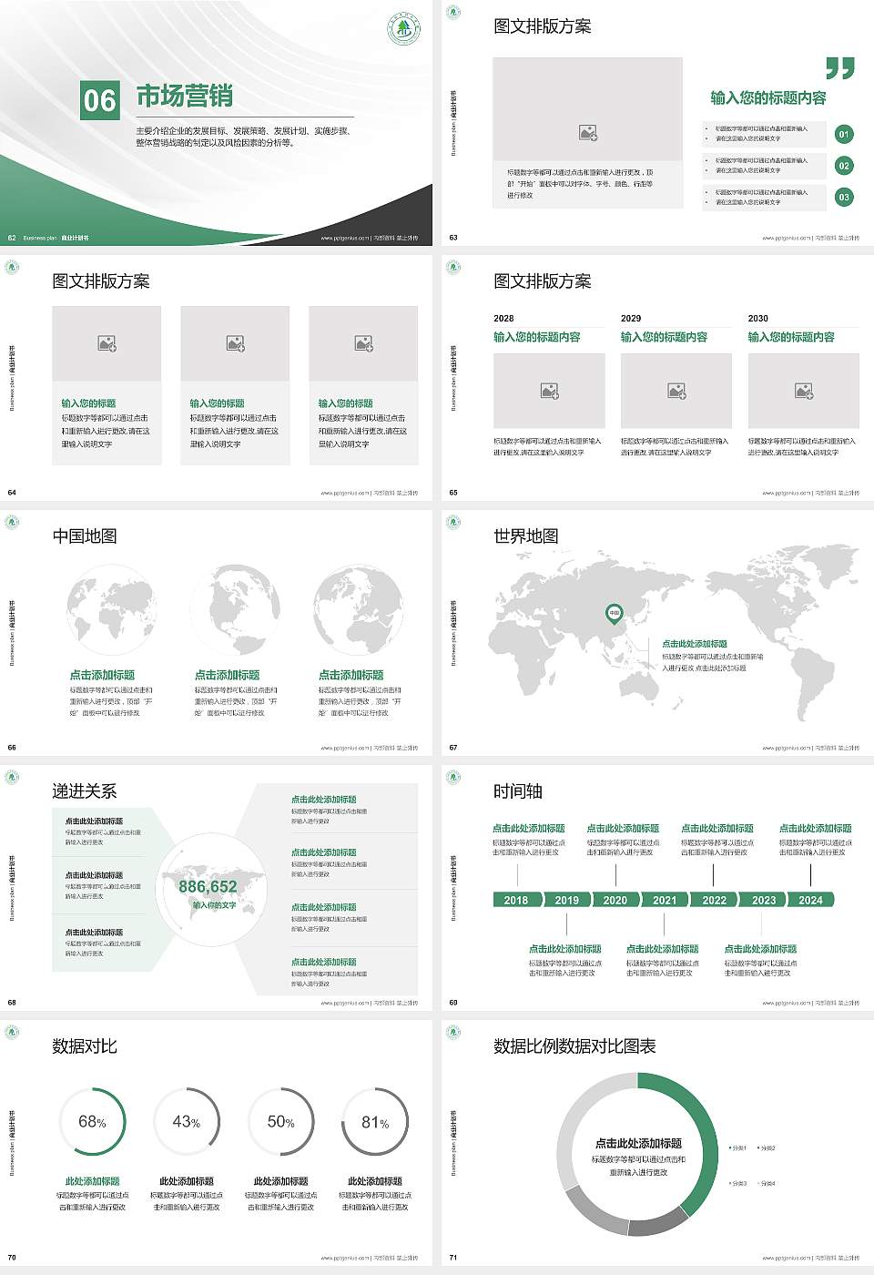 河南林业职业学院专用全国大学生互联网+创新创业大赛计划书/路演/网评PPT模板16:9格式幻灯片预览图8