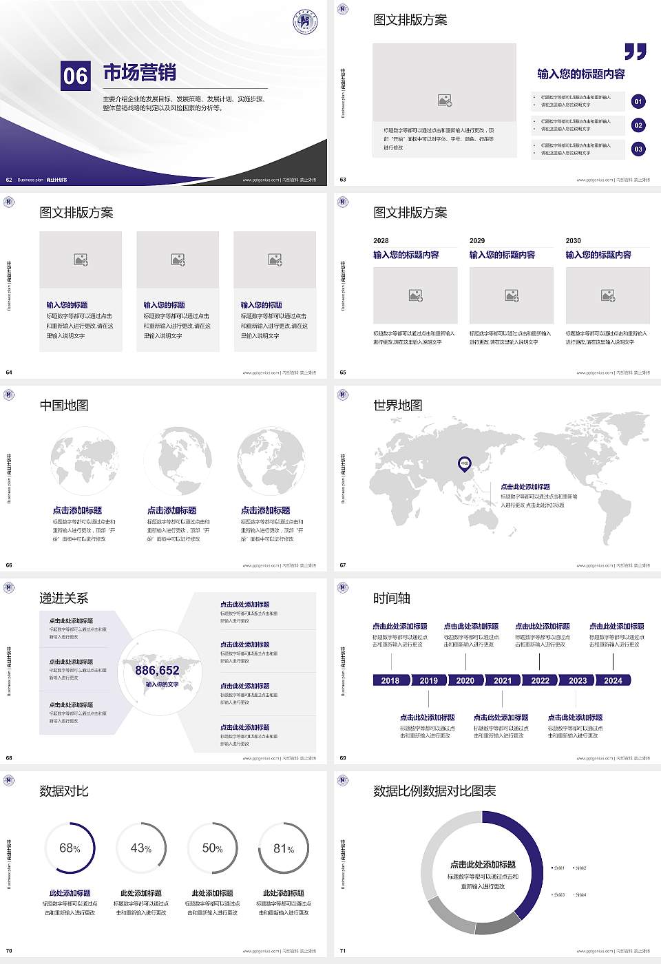 河南工业大学专用全国大学生互联网+创新创业大赛计划书/路演/网评PPT模板16:9格式幻灯片预览图8