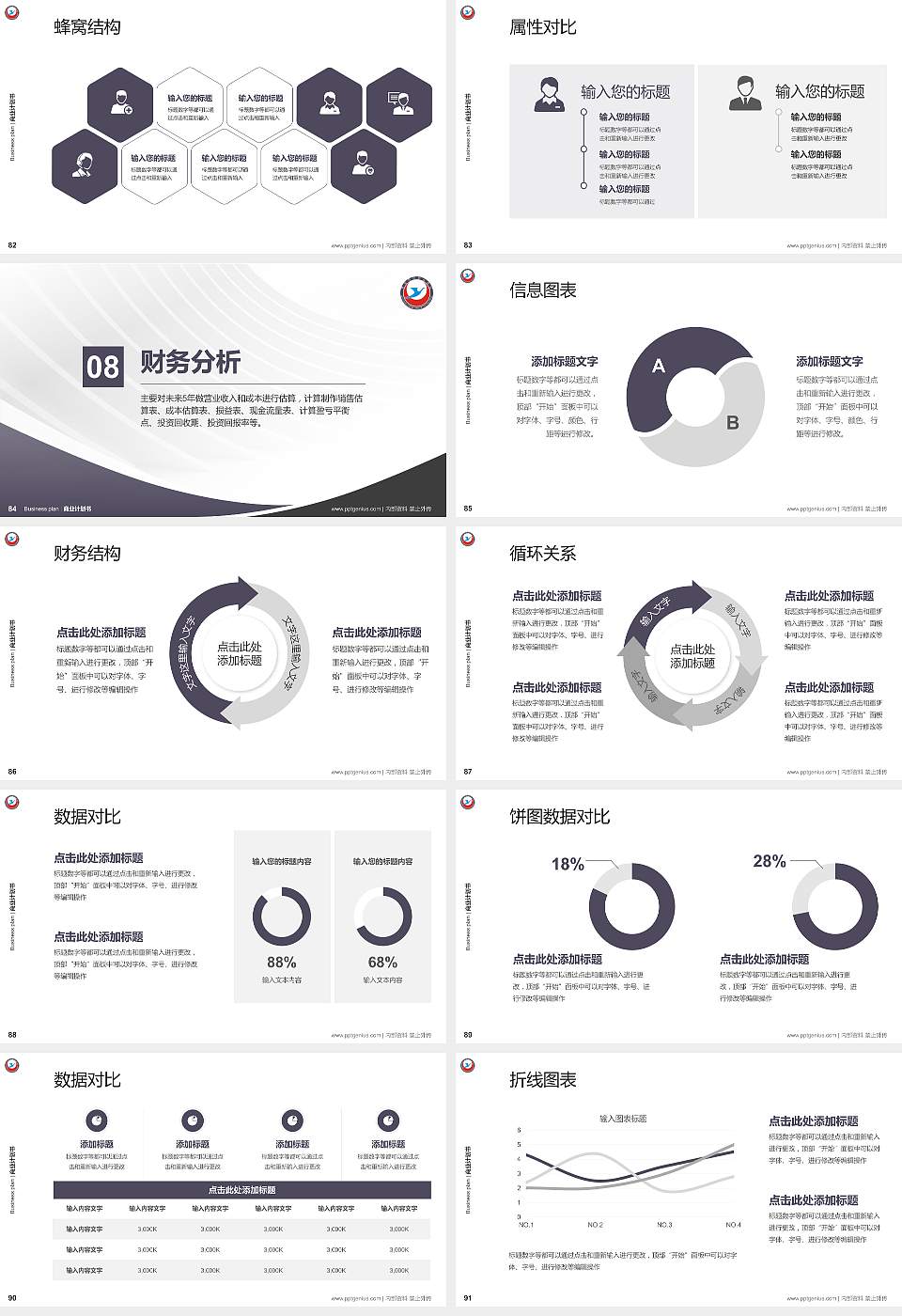 黄冈科技职业学院专用全国大学生互联网+创新创业大赛计划书/路演/网评PPT模板16:9格式幻灯片预览图10