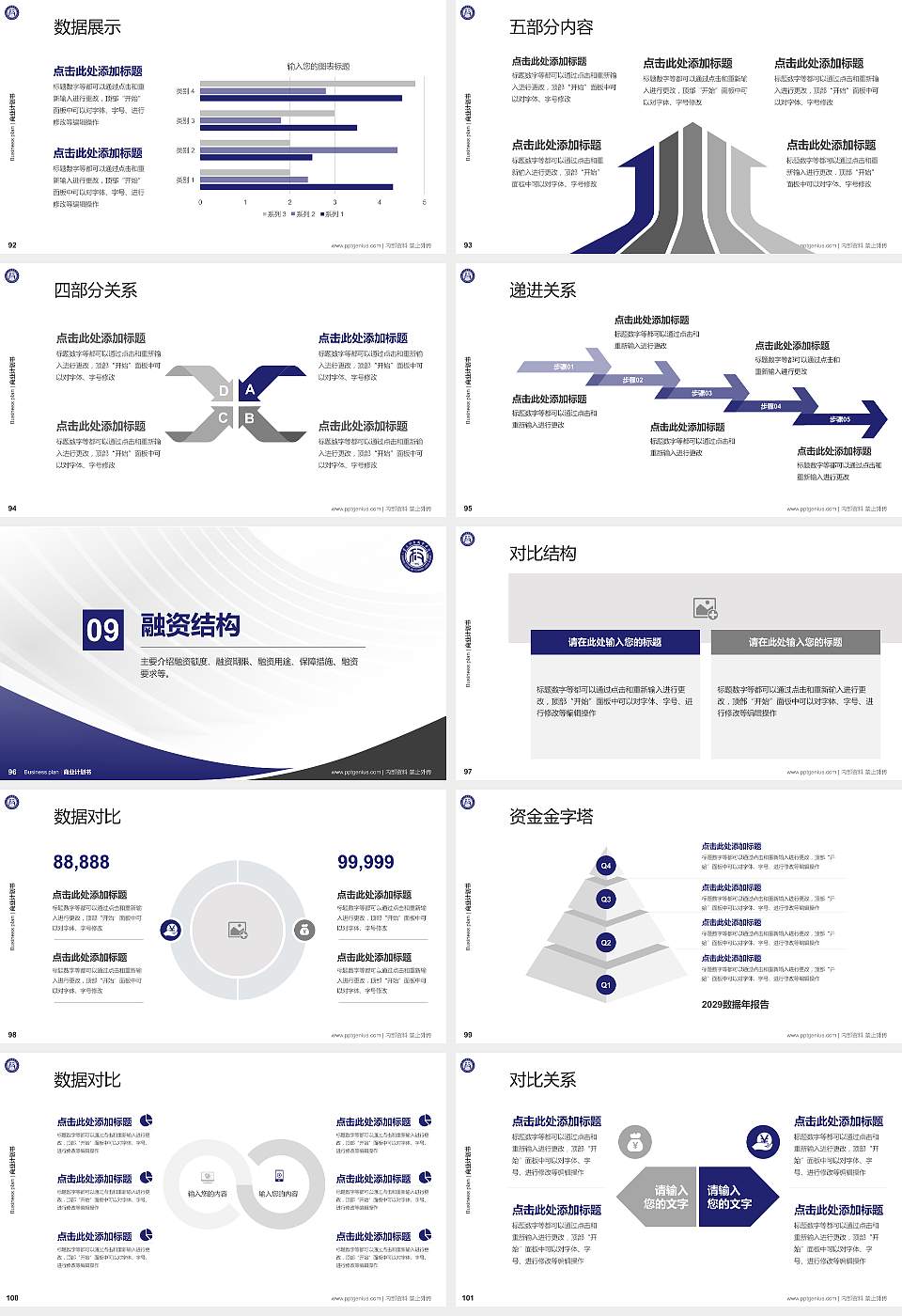 重庆科技职业学院专用全国大学生互联网+创新创业大赛计划书/路演/网评PPT模板16:9格式幻灯片预览图11