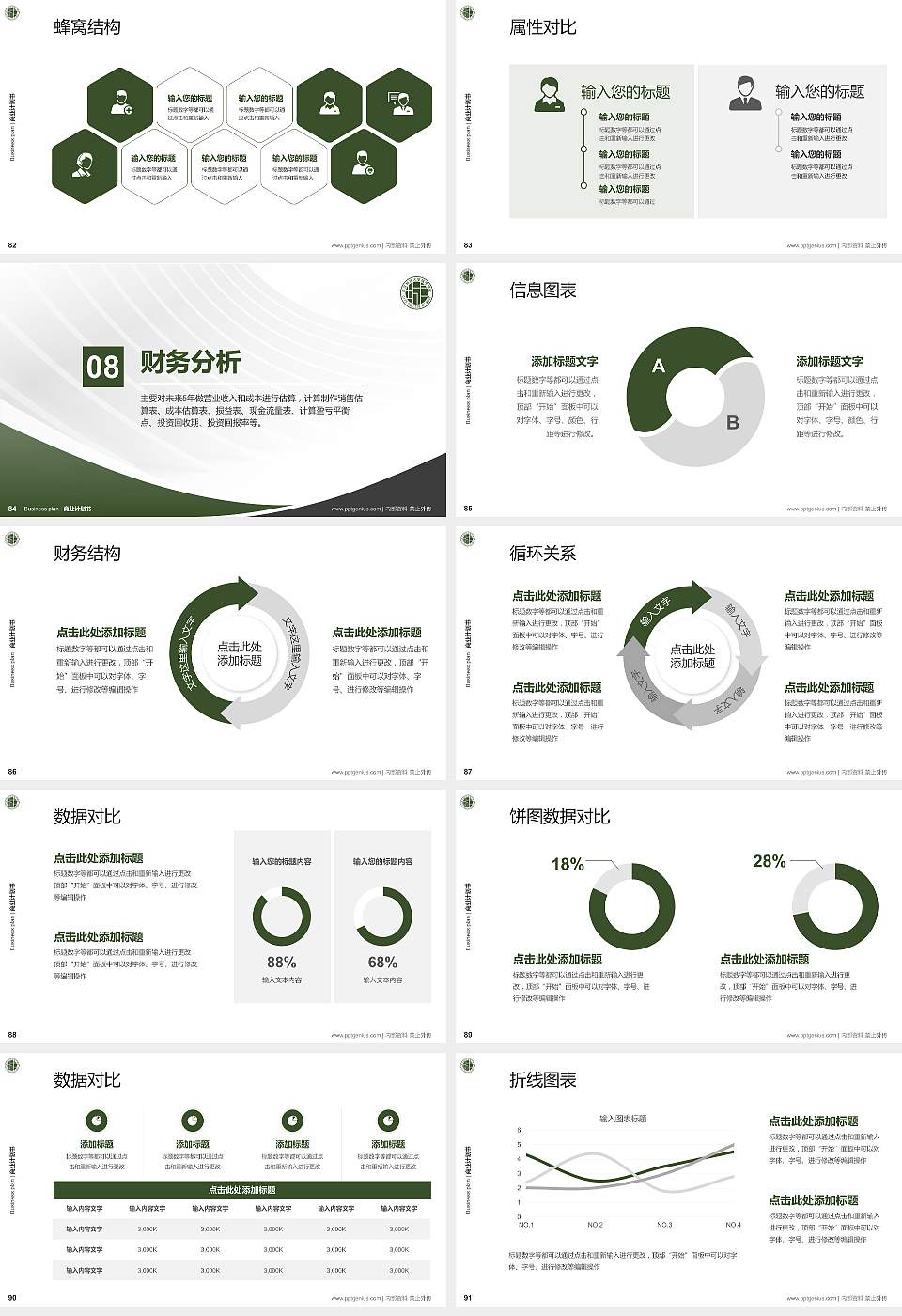 武汉城市学院专用全国大学生互联网+创新创业大赛计划书/路演/网评PPT模板16:9格式幻灯片预览图10