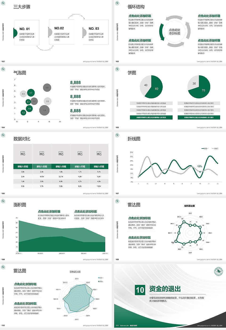 武汉华夏理工学院专用全国大学生互联网+创新创业大赛计划书/路演/网评PPT模板16:9格式幻灯片预览图12