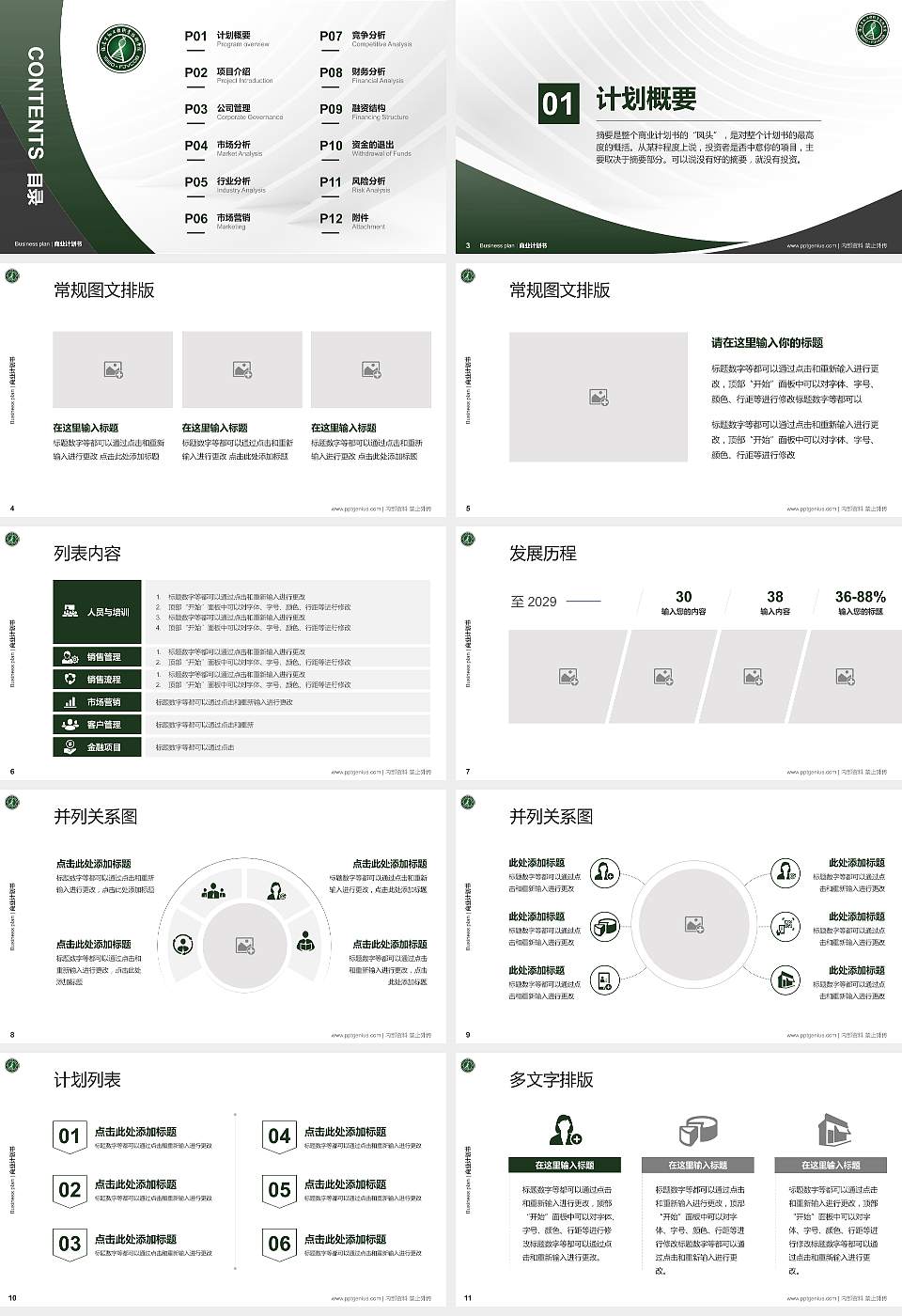 福建生物工程职业技术学院专用全国大学生互联网+创新创业大赛计划书/路演/网评PPT模板16:9格式幻灯片预览图2