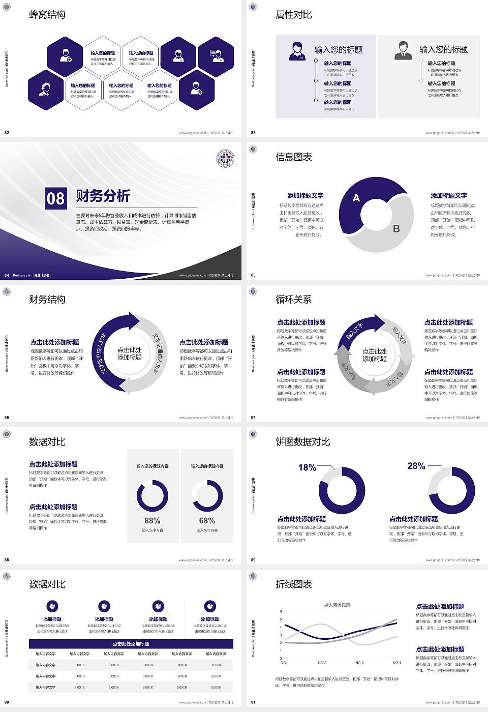 西北大学专用全国大学生互联网+创新创业大赛计划书/路演/网评PPT模板16:9格式幻灯片预览图10