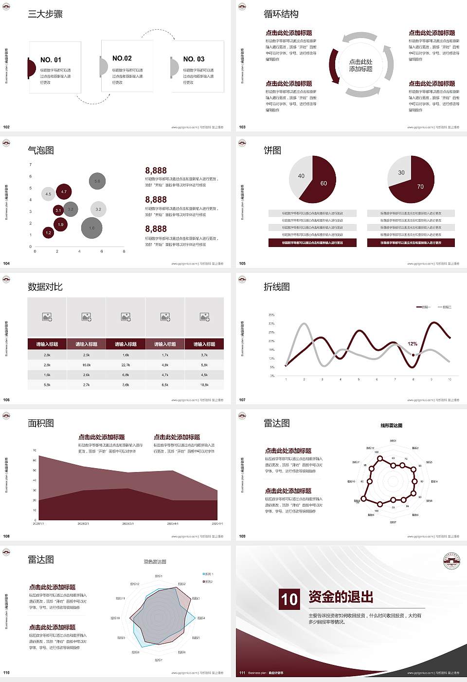琼台师范高等专科学校专用全国大学生互联网+创新创业大赛计划书/路演/网评PPT模板16:9格式幻灯片预览图12