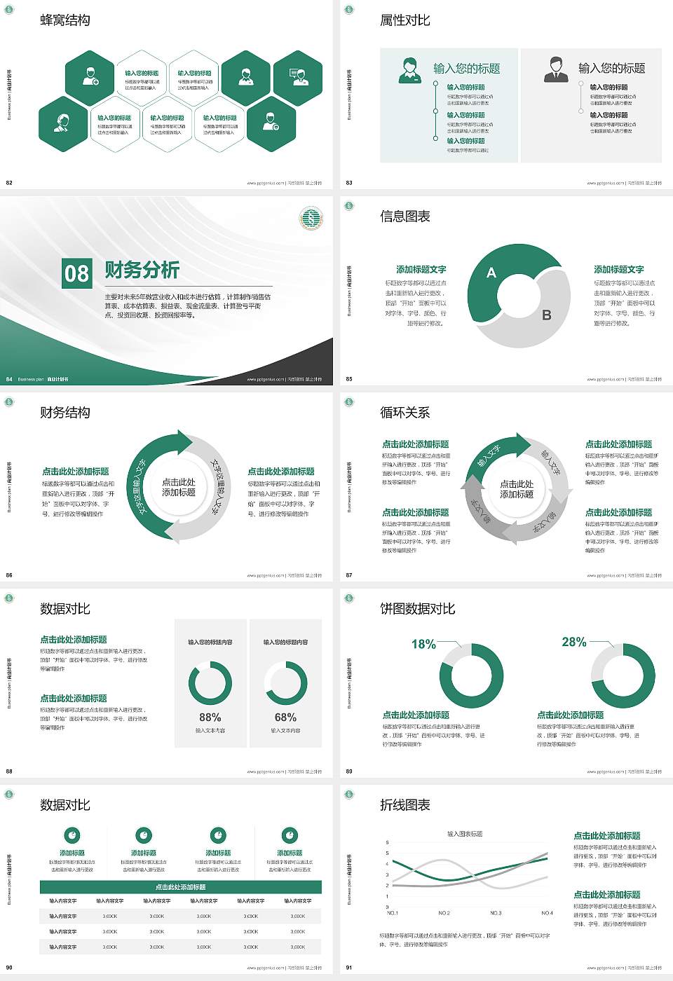 武汉生物工程学院专用全国大学生互联网+创新创业大赛计划书/路演/网评PPT模板16:9格式幻灯片预览图10