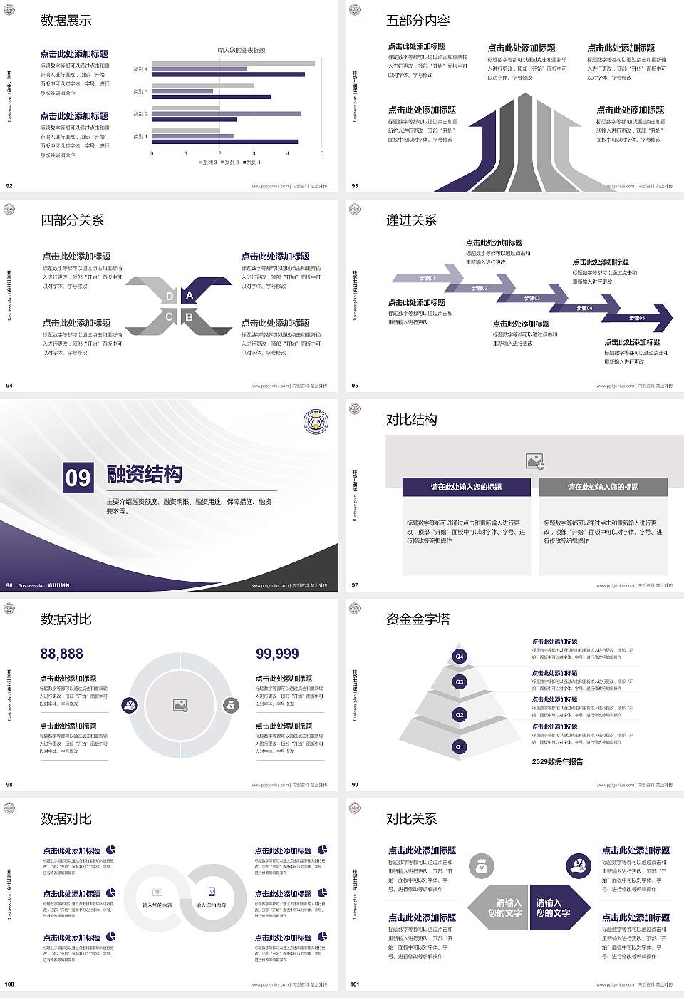 重庆对外经贸学院专用全国大学生互联网+创新创业大赛计划书/路演/网评PPT模板16:9格式幻灯片预览图11