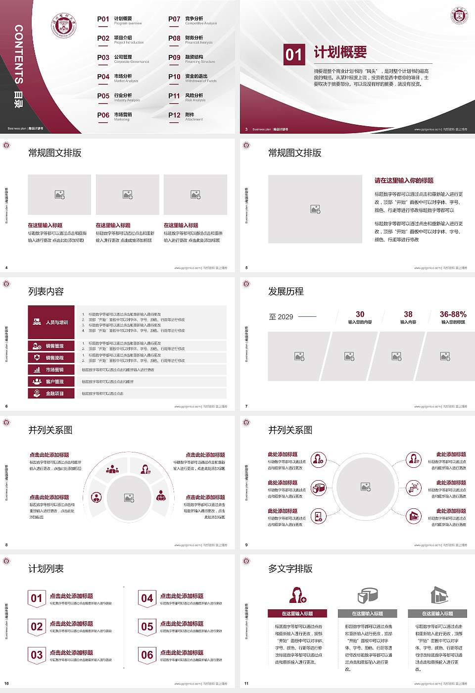 温州医科大学专用全国大学生互联网+创新创业大赛计划书/路演/网评PPT模板16:9格式幻灯片预览图2
