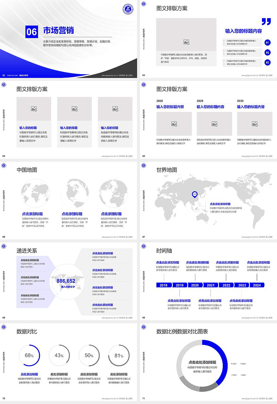 焦作工贸职业学院专用全国大学生互联网+创新创业大赛计划书/路演/网评PPT模板16:9格式幻灯片预览图8