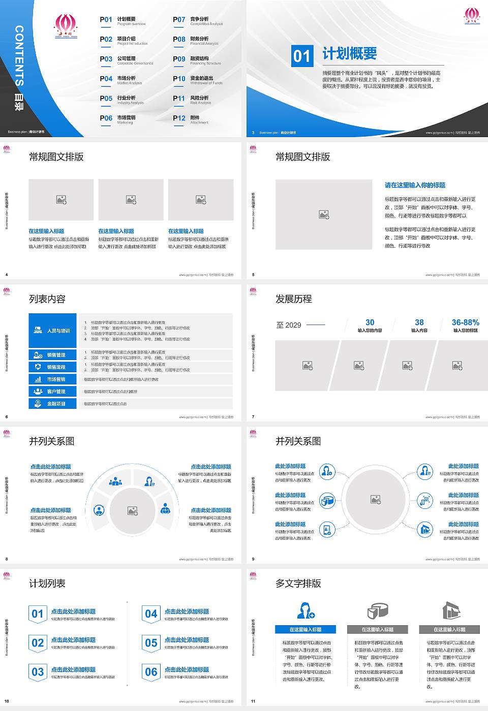 海南科技职业学院专用全国大学生互联网+创新创业大赛计划书/路演/网评PPT模板16:9格式幻灯片预览图2
