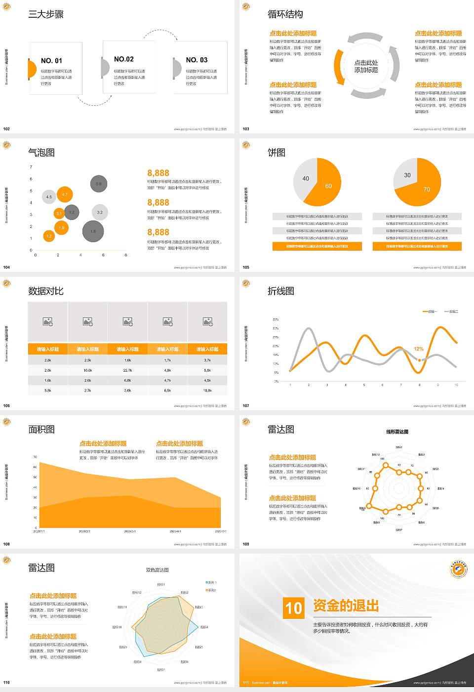 重庆财经职业学院专用全国大学生互联网+创新创业大赛计划书/路演/网评PPT模板16:9格式幻灯片预览图12