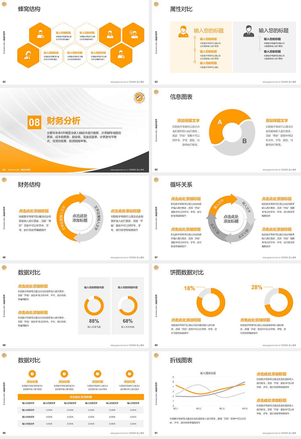 重庆财经职业学院专用全国大学生互联网+创新创业大赛计划书/路演/网评PPT模板16:9格式幻灯片预览图10