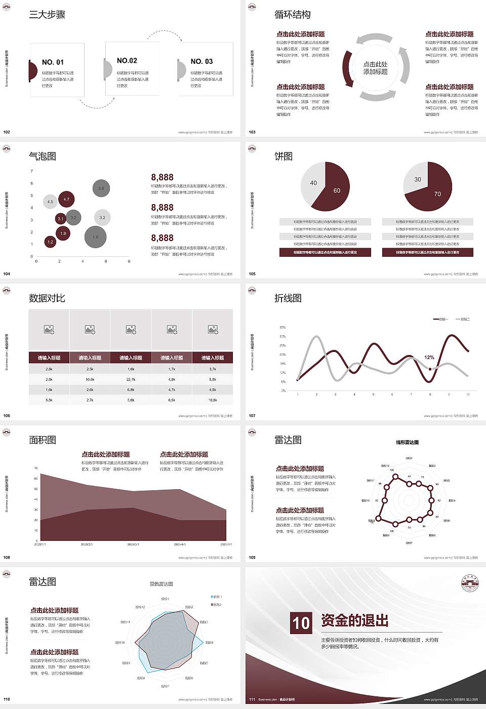 琼台师范学院专用全国大学生互联网+创新创业大赛计划书/路演/网评PPT模板16:9格式幻灯片预览图12