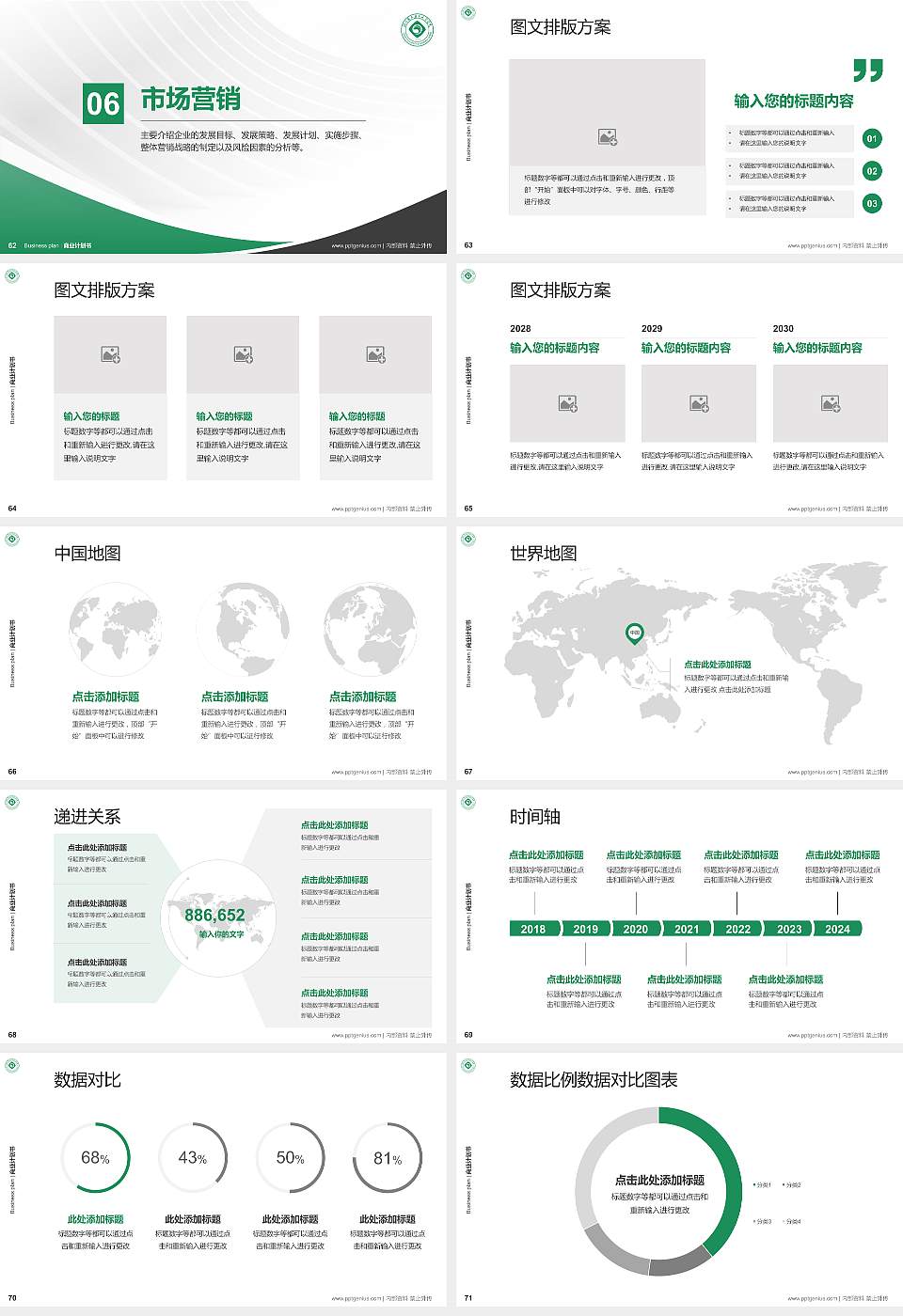 湖南食品药品职业学院专用全国大学生互联网+创新创业大赛计划书/路演/网评PPT模板16:9格式幻灯片预览图8