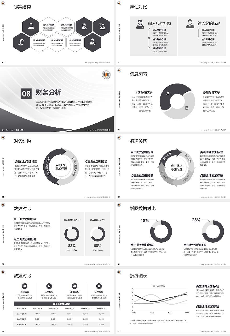 宁波城市职业技术学院专用全国大学生互联网+创新创业大赛计划书/路演/网评PPT模板16:9格式幻灯片预览图10
