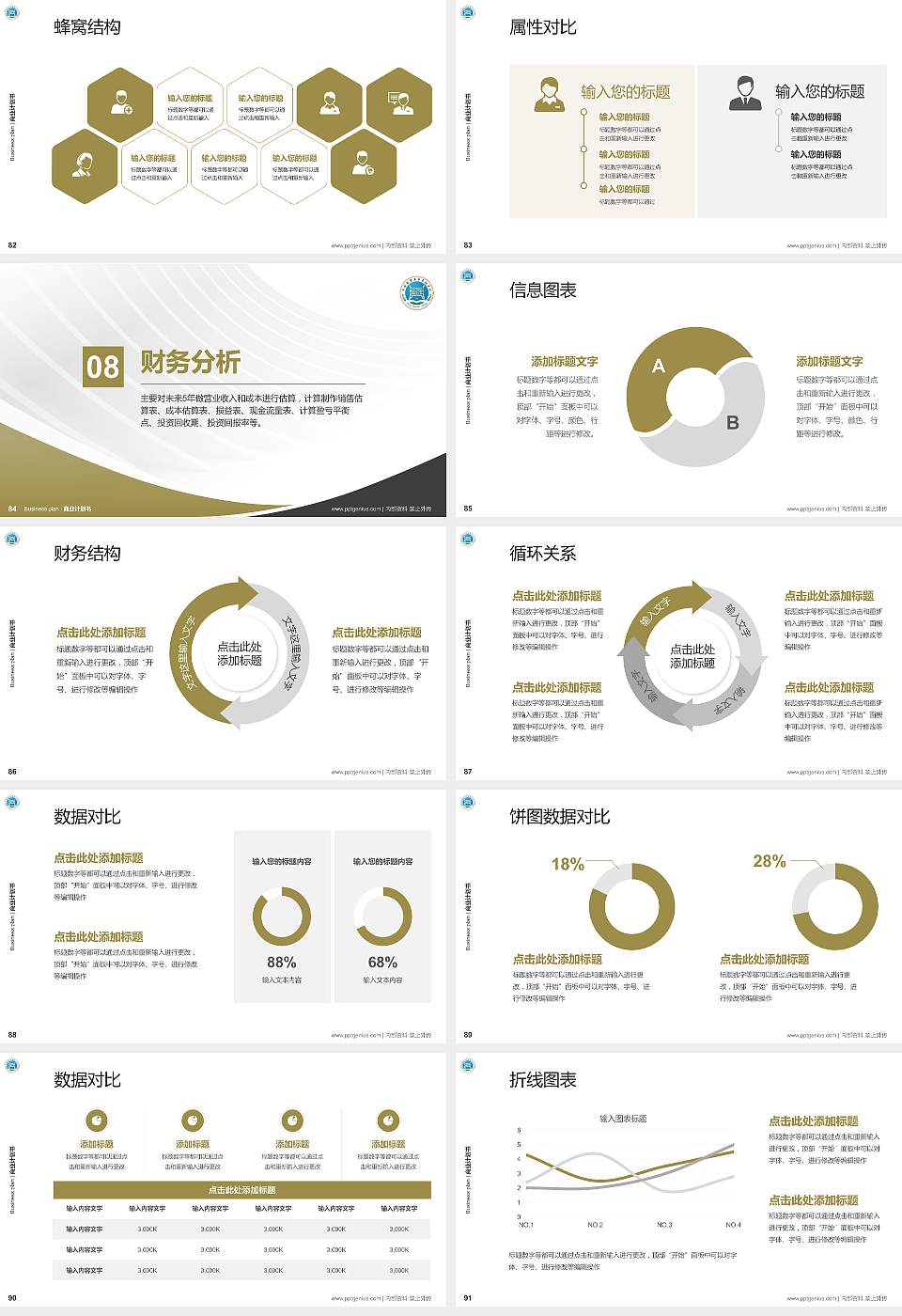 河南医学高等专科学校专用全国大学生互联网+创新创业大赛计划书/路演/网评PPT模板16:9格式幻灯片预览图10