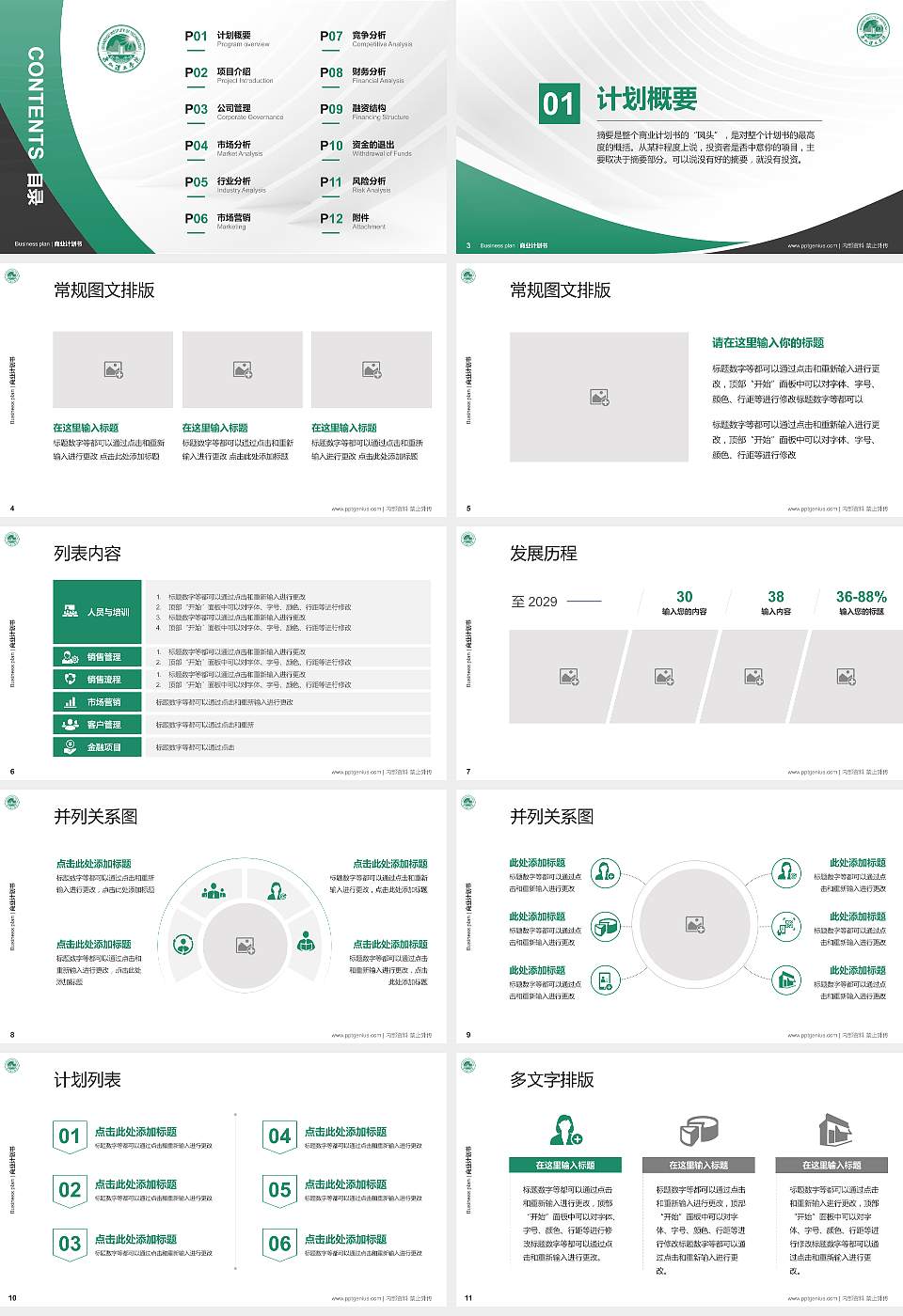 泉州理工职业学院专用全国大学生互联网+创新创业大赛计划书/路演/网评PPT模板16:9格式幻灯片预览图2
