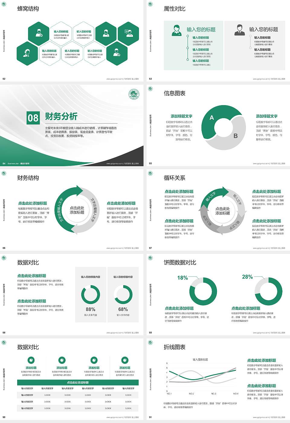 泉州理工职业学院专用全国大学生互联网+创新创业大赛计划书/路演/网评PPT模板16:9格式幻灯片预览图10