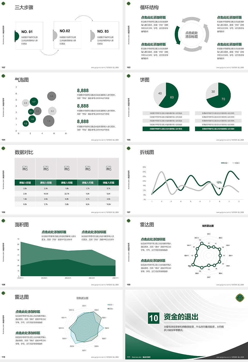 陆军军医大学专用全国大学生互联网+创新创业大赛计划书/路演/网评PPT模板16:9格式幻灯片预览图12