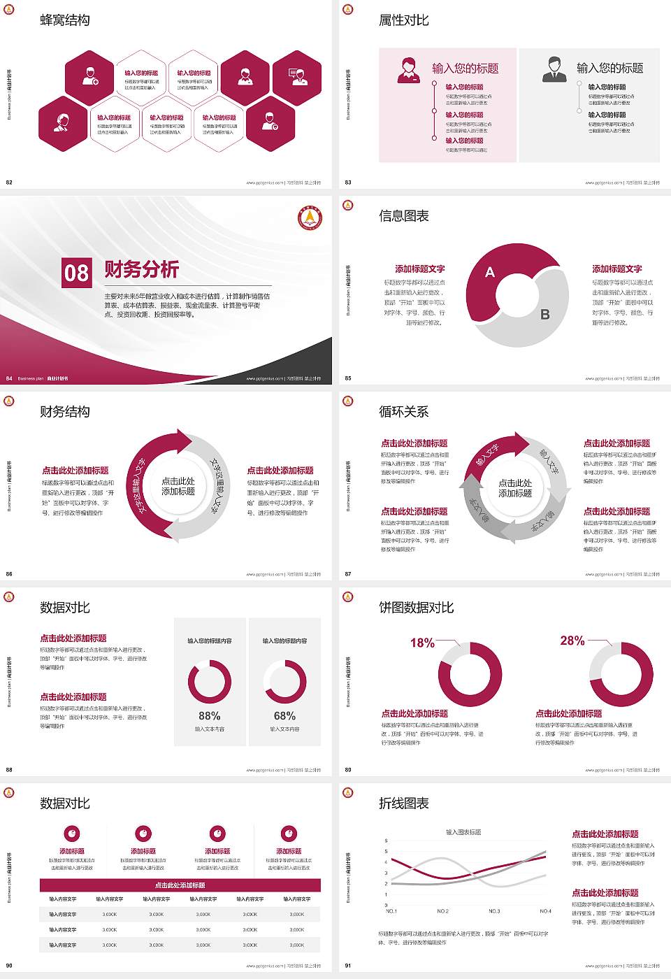 燕京理工学院专用全国大学生互联网+创新创业大赛计划书/路演/网评PPT模板16:9格式幻灯片预览图10