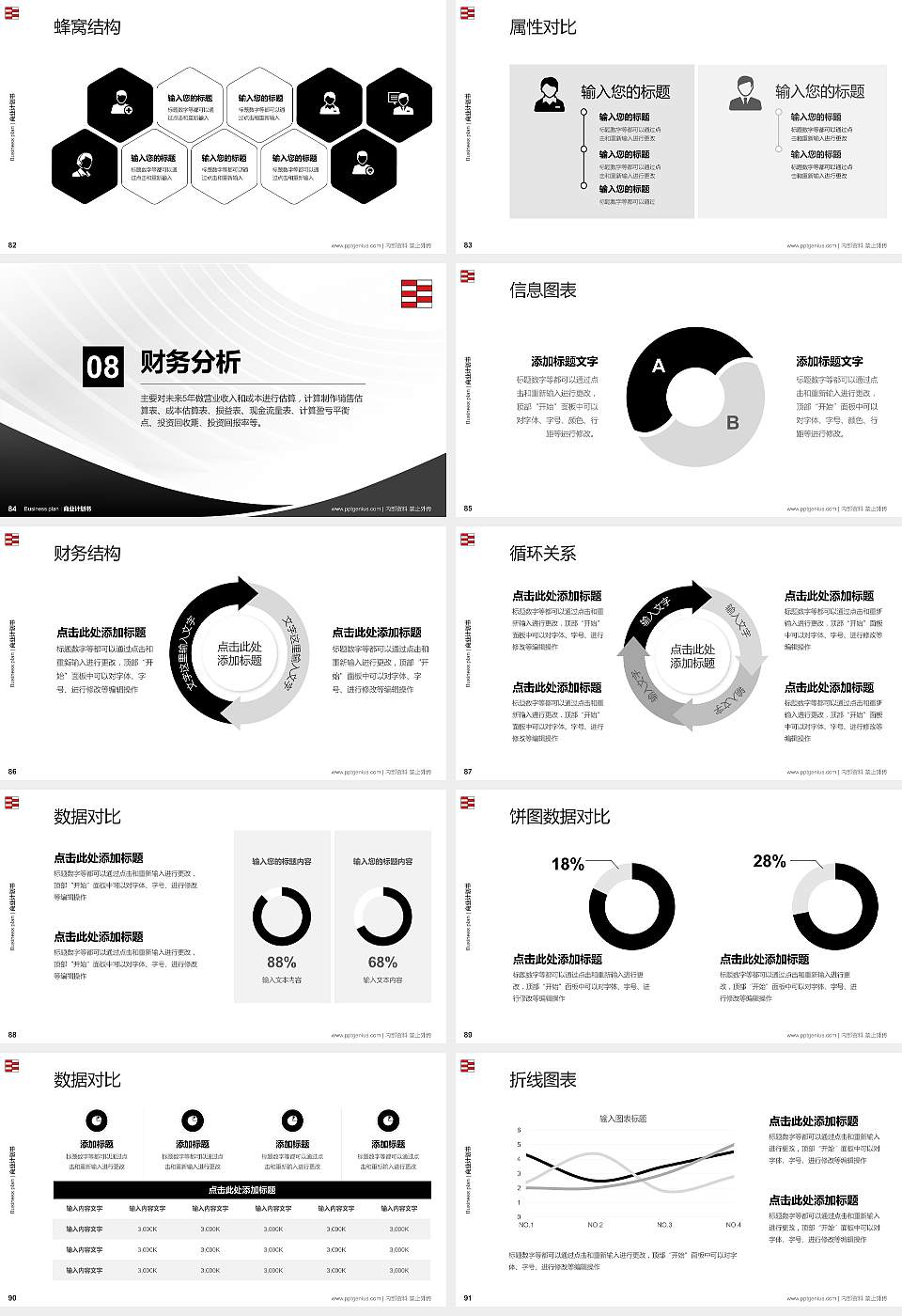 河北工艺美术职业学院专用全国大学生互联网+创新创业大赛计划书/路演/网评PPT模板16:9格式幻灯片预览图10