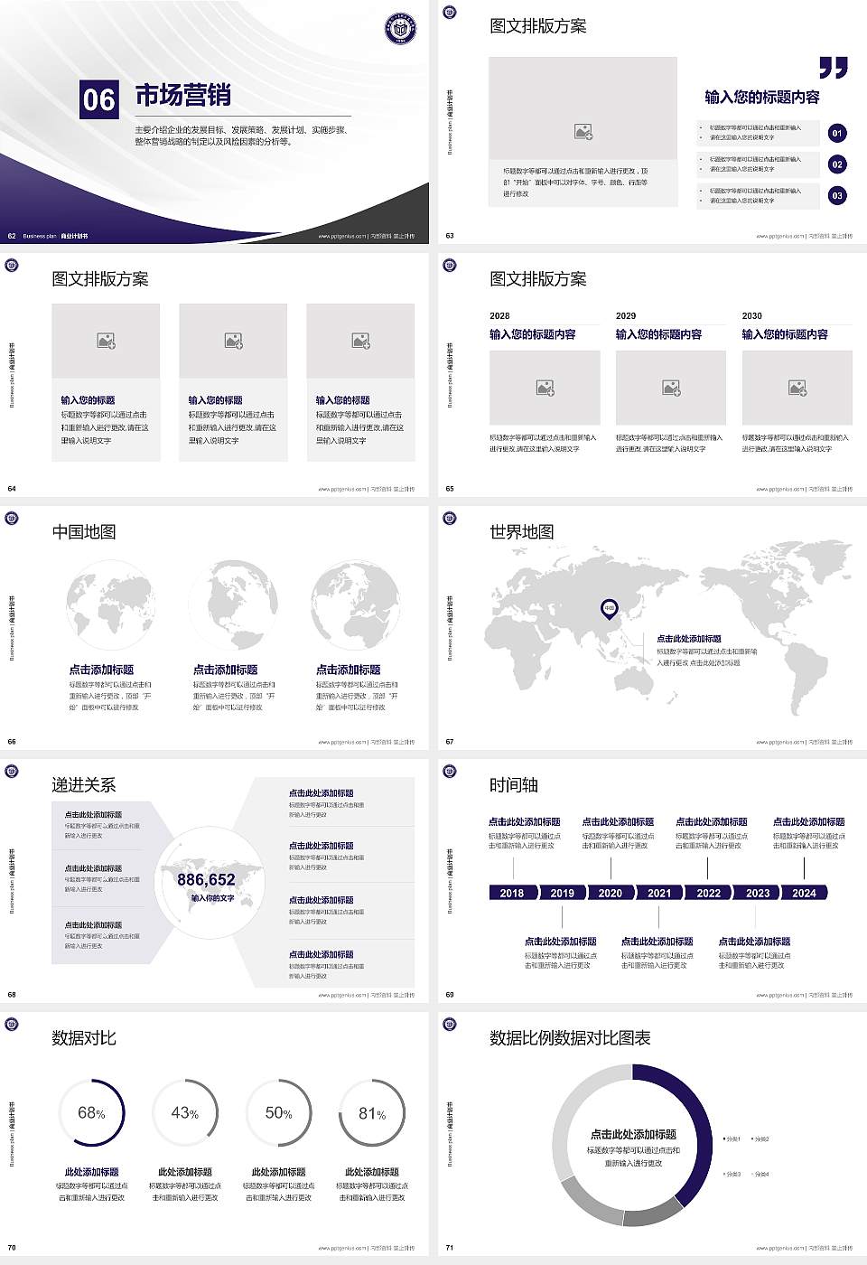 陕西国防工业职业技术学院专用全国大学生互联网+创新创业大赛计划书/路演/网评PPT模板16:9格式幻灯片预览图8