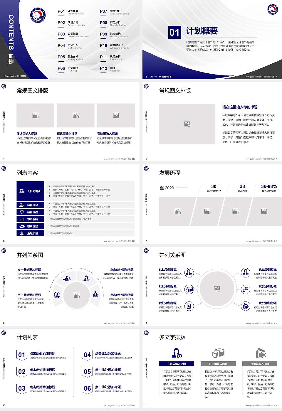 青海大学专用全国大学生互联网+创新创业大赛计划书/路演/网评PPT模板16:9格式幻灯片预览图2