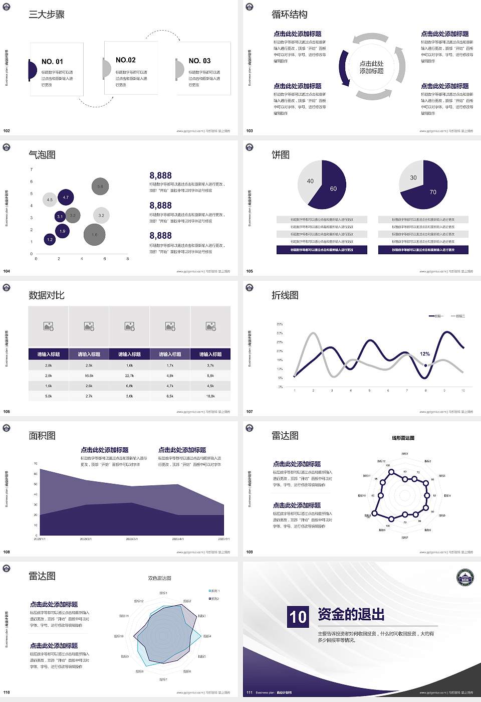 武汉大学专用全国大学生互联网+创新创业大赛计划书/路演/网评PPT模板16:9格式幻灯片预览图12
