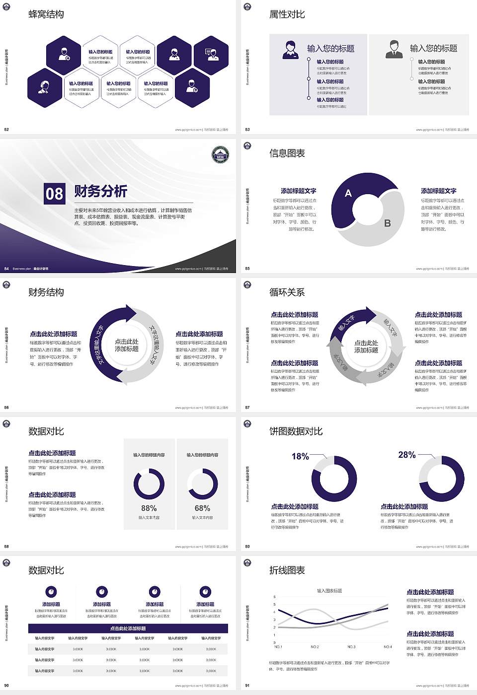 武汉大学专用全国大学生互联网+创新创业大赛计划书/路演/网评PPT模板16:9格式幻灯片预览图10