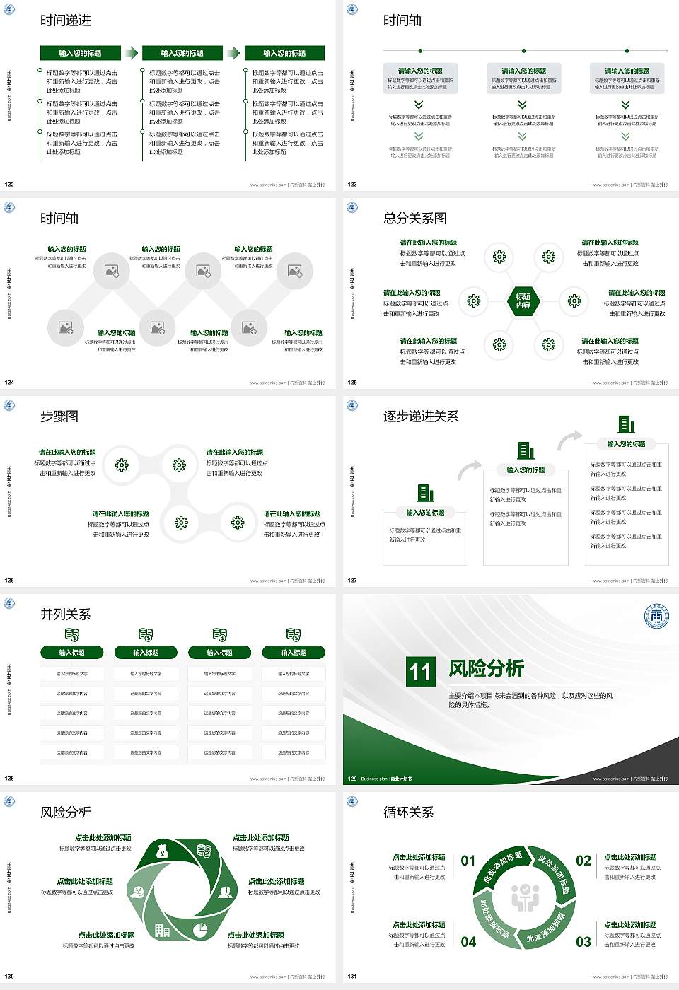 重庆商务职业学院专用全国大学生互联网+创新创业大赛计划书/路演/网评PPT模板16:9格式幻灯片预览图14