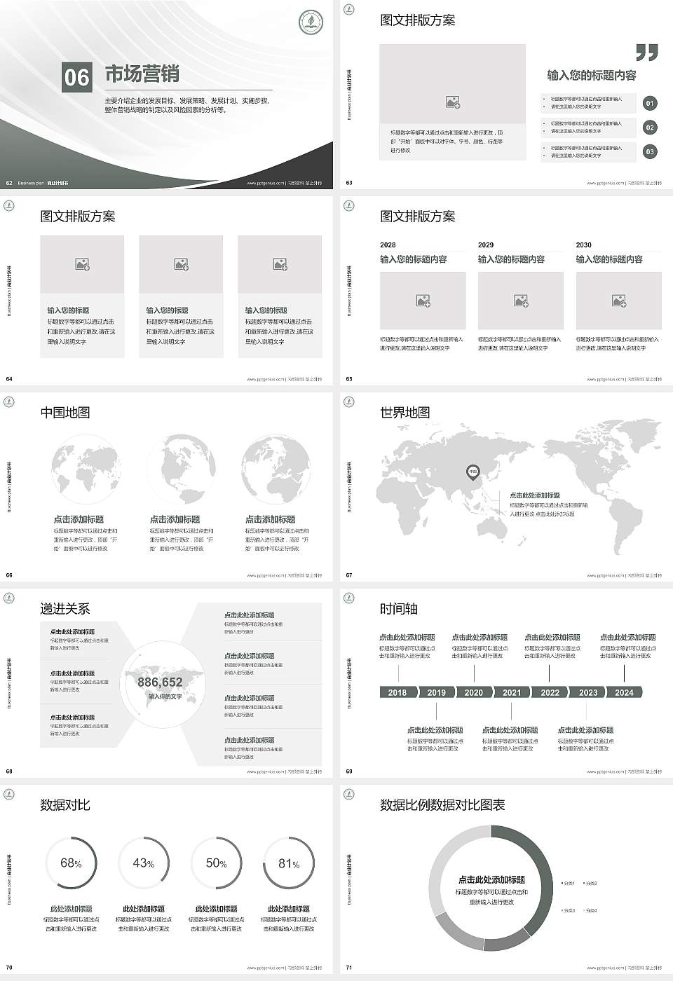 永城职业学院专用全国大学生互联网+创新创业大赛计划书/路演/网评PPT模板16:9格式幻灯片预览图8