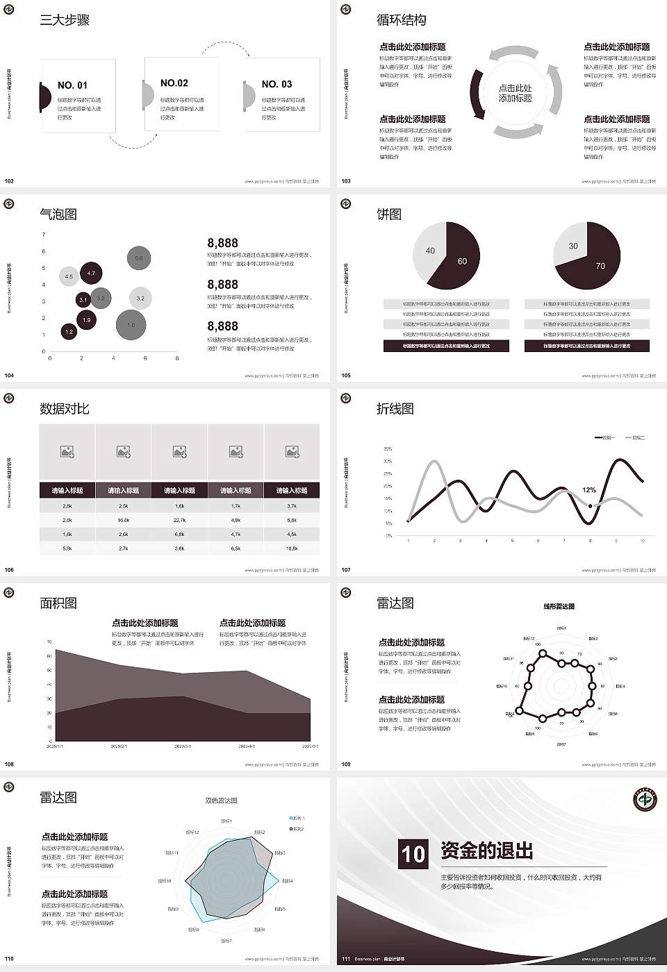 中南林业科技大学专用全国大学生互联网+创新创业大赛计划书/路演/网评PPT模板16:9格式幻灯片预览图12