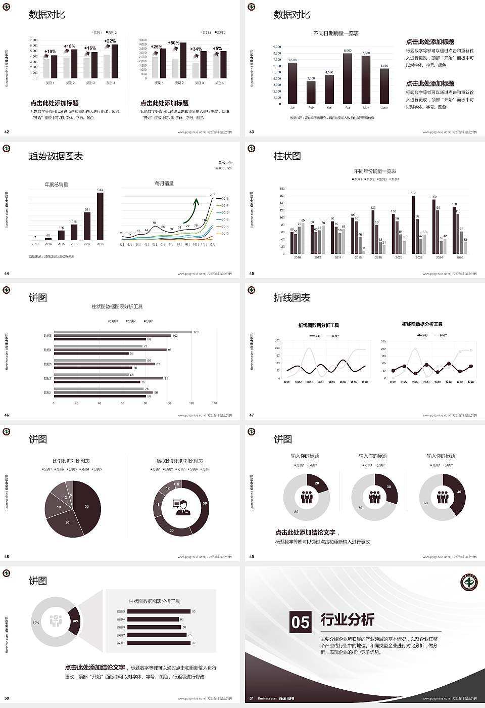 中南林业科技大学专用全国大学生互联网+创新创业大赛计划书/路演/网评PPT模板16:9格式幻灯片预览图6