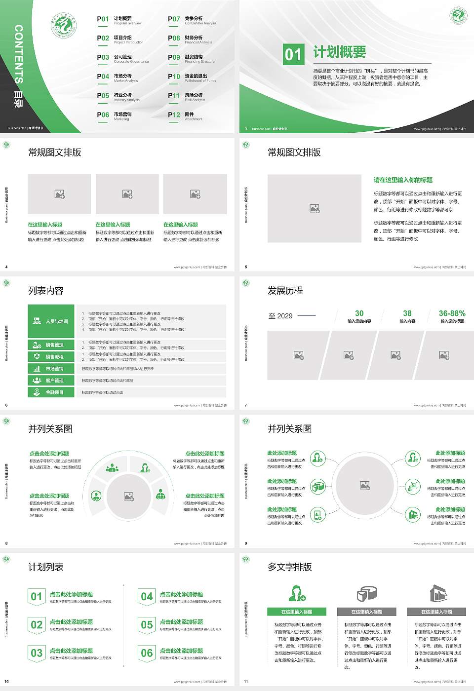 濮阳职业技术学院专用全国大学生互联网+创新创业大赛计划书/路演/网评PPT模板16:9格式幻灯片预览图2