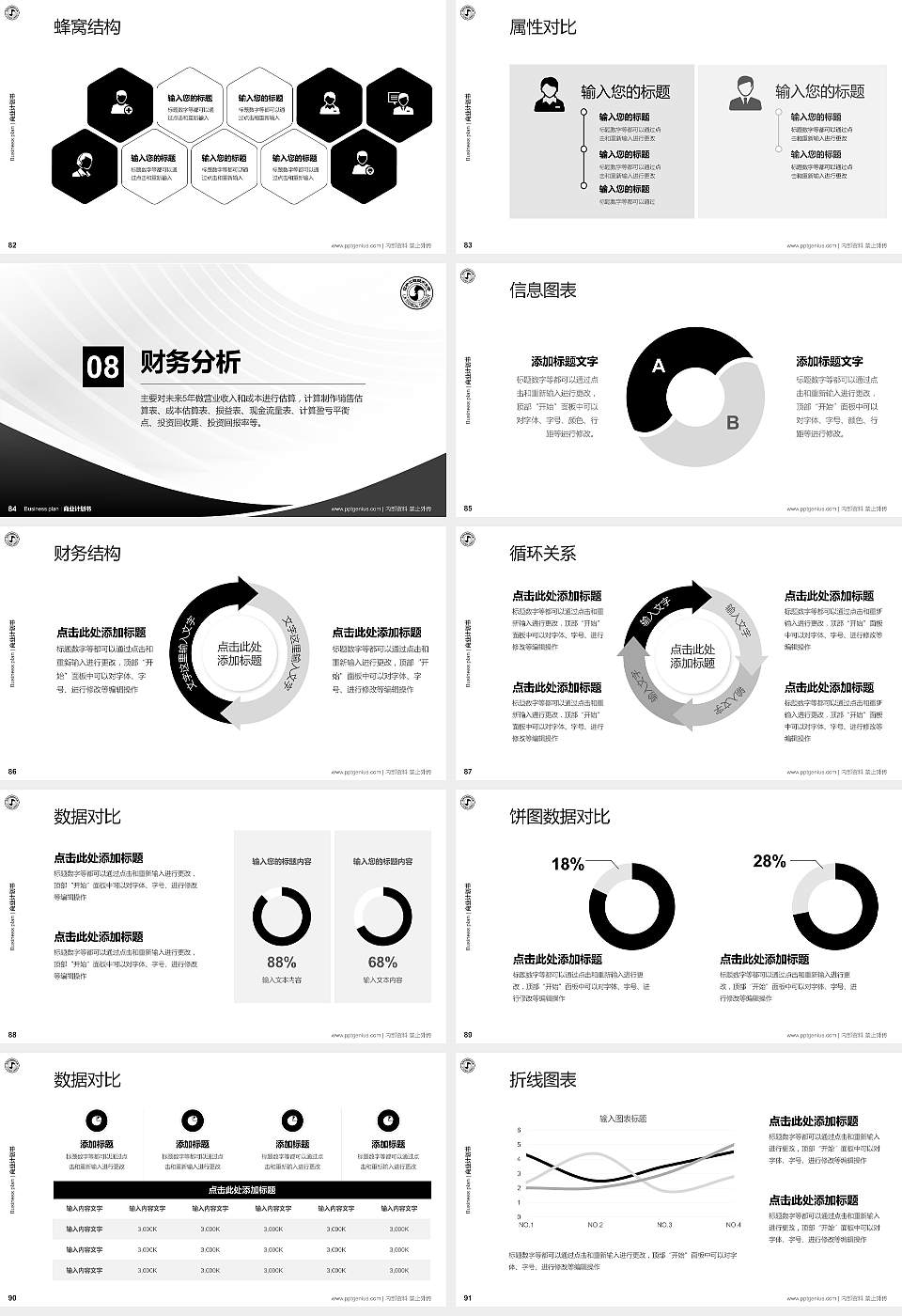 辽宁工程技术大学专用全国大学生互联网+创新创业大赛计划书/路演/网评PPT模板16:9格式幻灯片预览图10