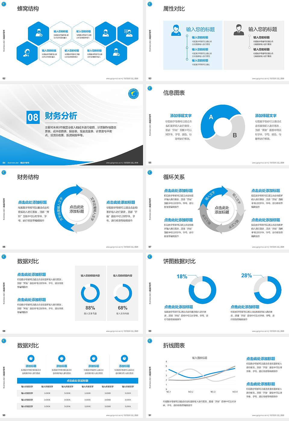 郴州职业技术学院专用全国大学生互联网+创新创业大赛计划书/路演/网评PPT模板16:9格式幻灯片预览图10