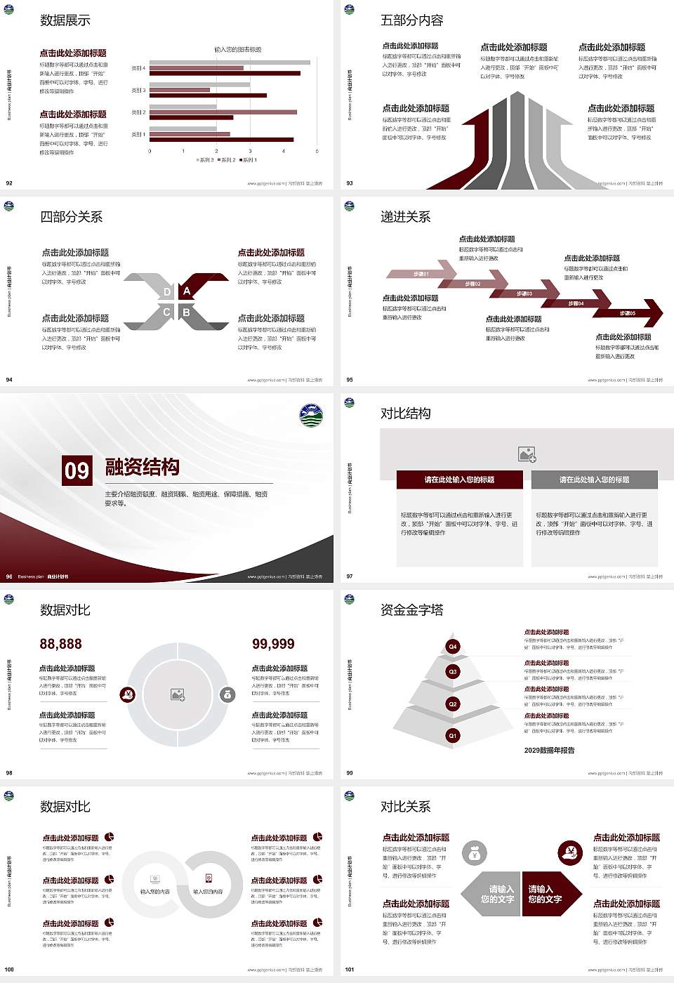 香港珠海学院专用全国大学生互联网+创新创业大赛计划书/路演/网评PPT模板16:9格式幻灯片预览图11