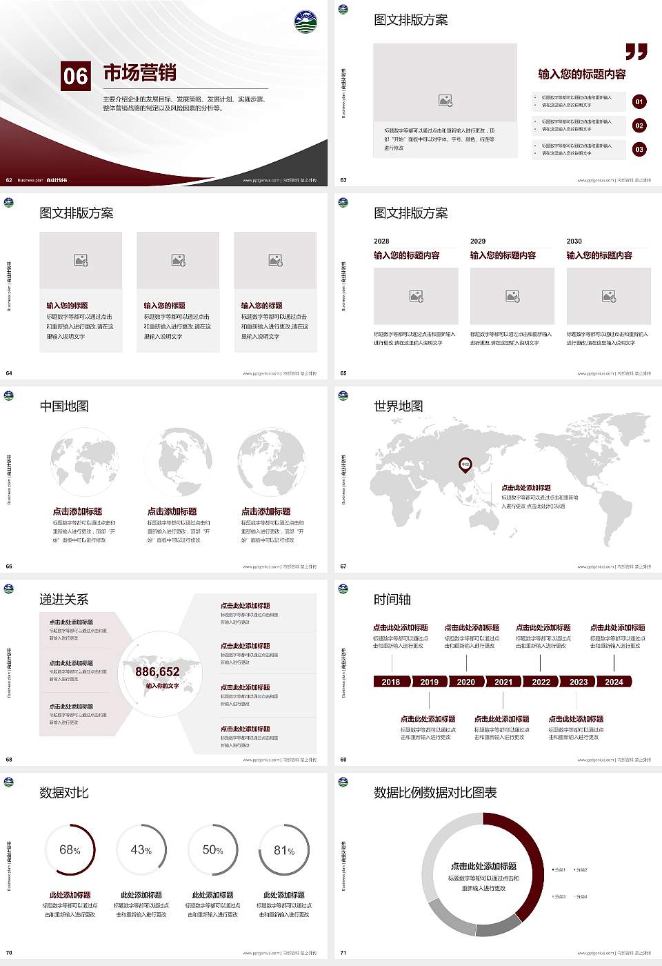 香港珠海学院专用全国大学生互联网+创新创业大赛计划书/路演/网评PPT模板16:9格式幻灯片预览图8