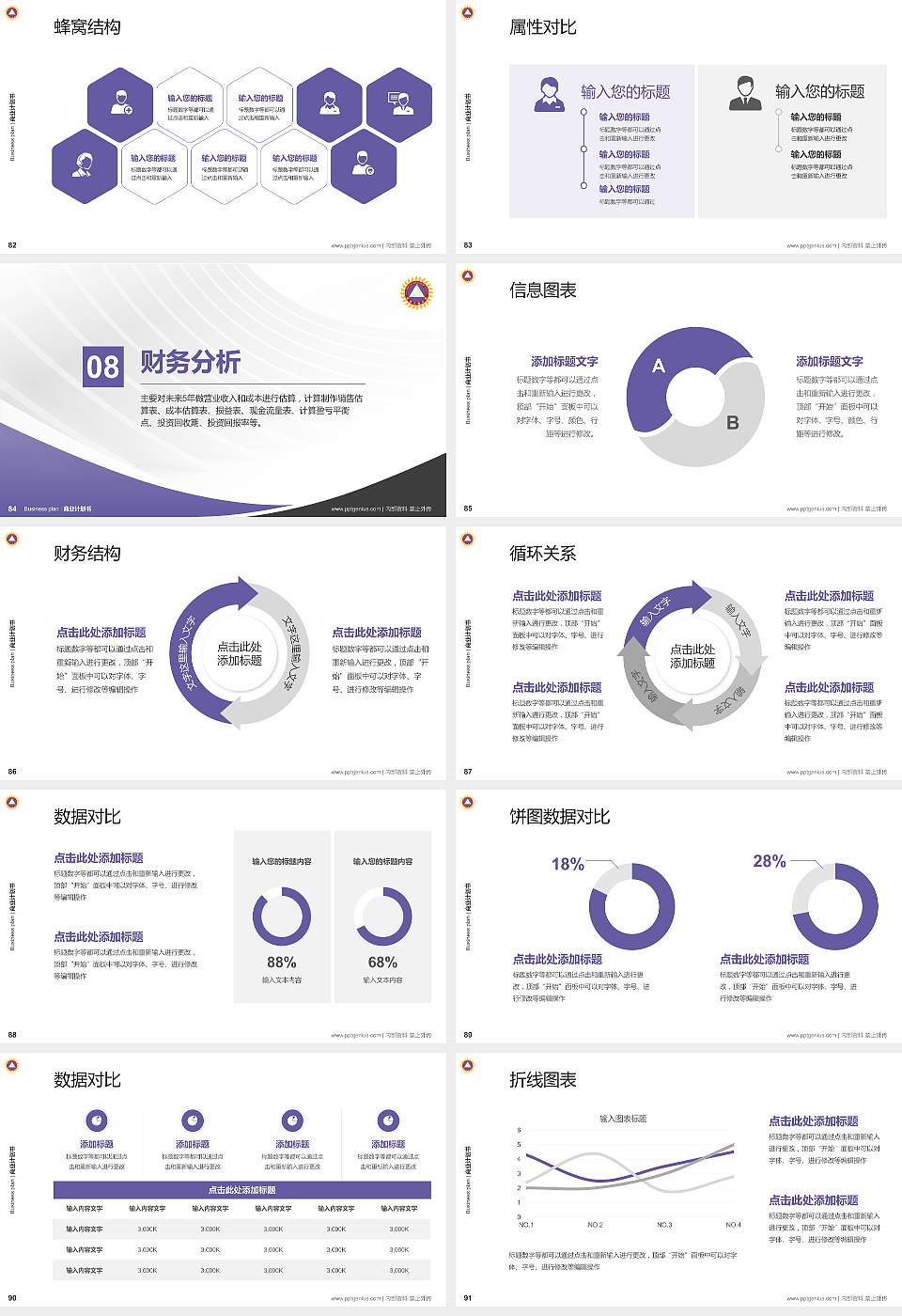 香港三育书院专用全国大学生互联网+创新创业大赛计划书/路演/网评PPT模板16:9格式幻灯片预览图10