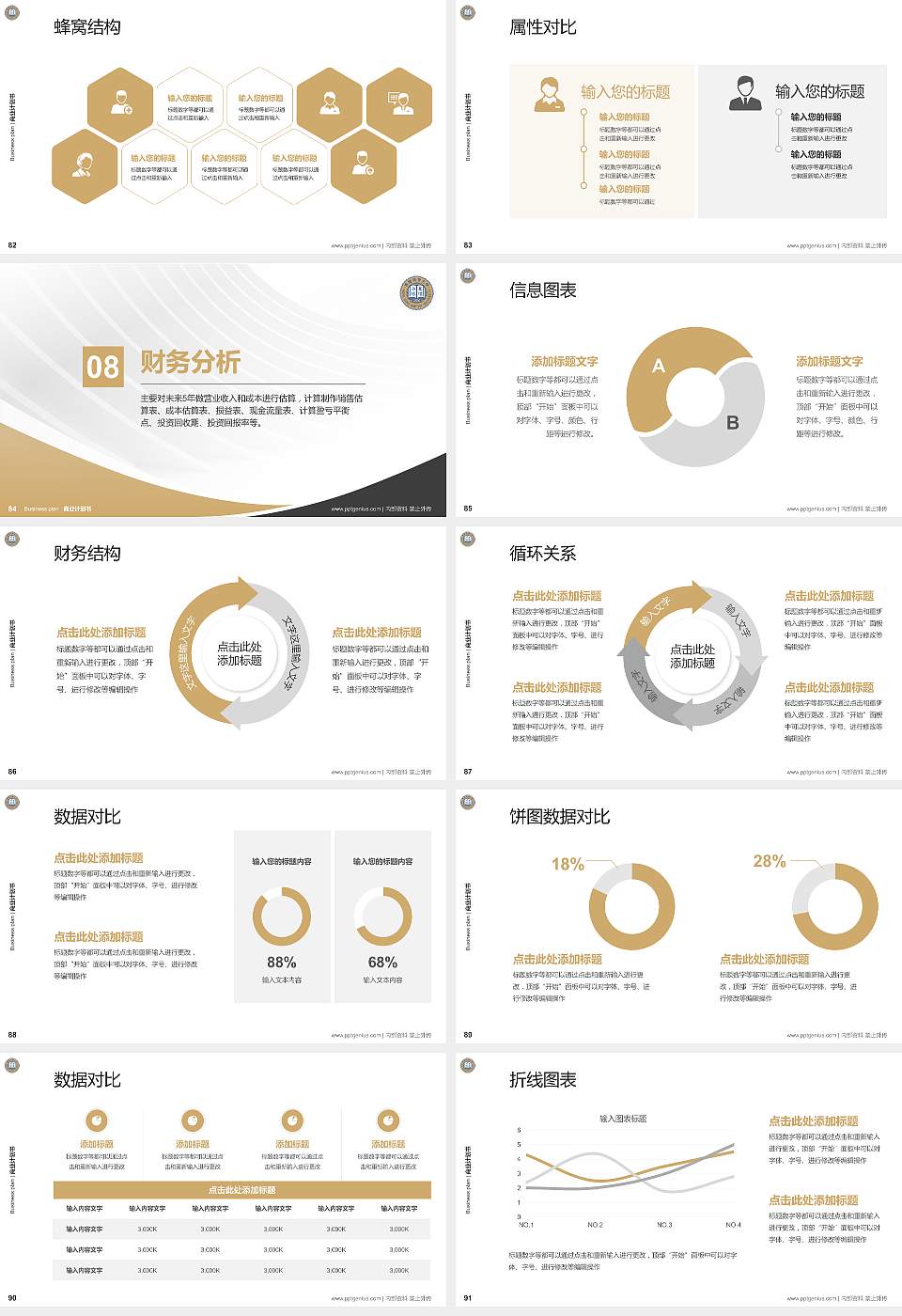 香港浸会大学专用全国大学生互联网+创新创业大赛计划书/路演/网评PPT模板16:9格式幻灯片预览图10