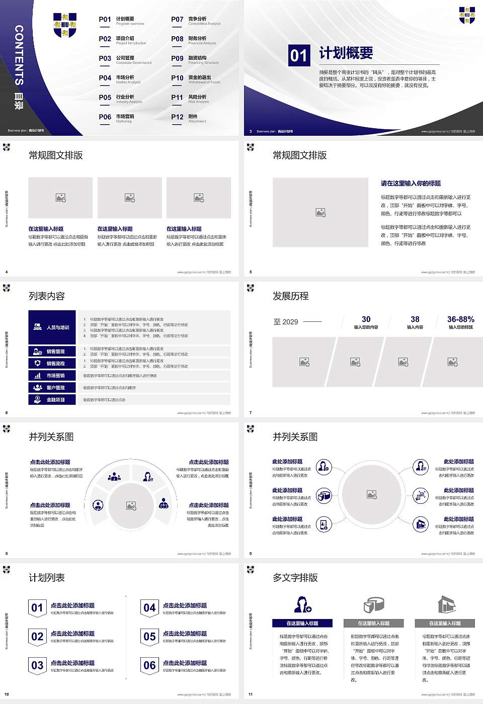 黑龙江外国语学院专用全国大学生互联网+创新创业大赛计划书/路演/网评PPT模板16:9格式幻灯片预览图2