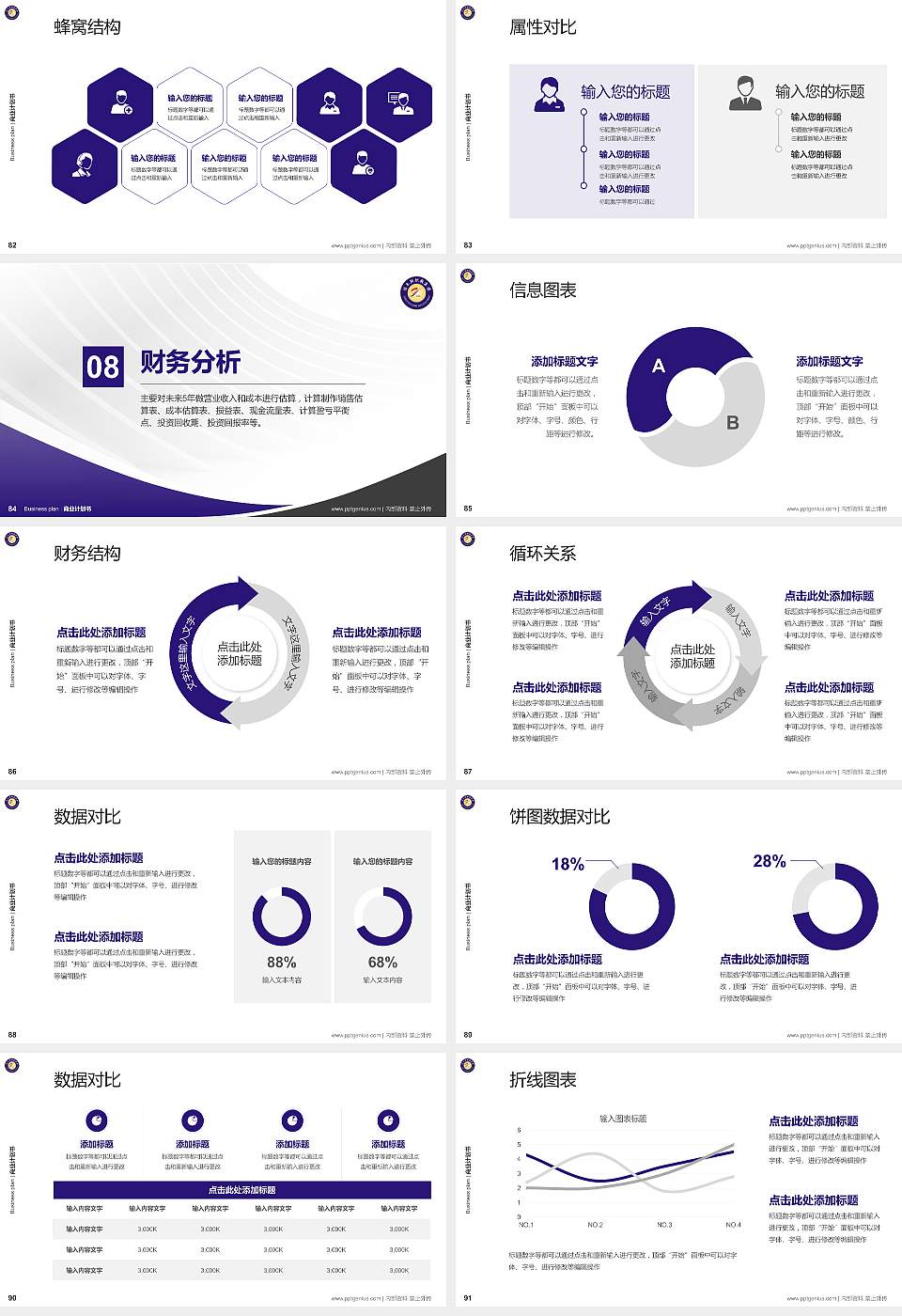 佳木斯职业学院专用全国大学生互联网+创新创业大赛计划书/路演/网评PPT模板16:9格式幻灯片预览图10