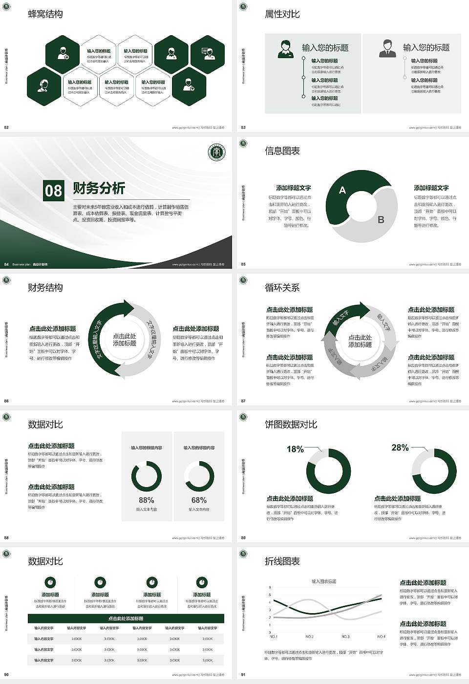 哈尔滨城市职业学院专用全国大学生互联网+创新创业大赛计划书/路演/网评PPT模板16:9格式幻灯片预览图10