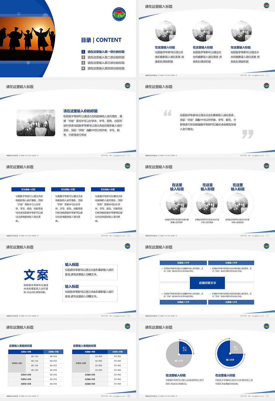 西双版纳职业技术学院毕业论文答辩PPT模板下载16:9格式幻灯片预览图2