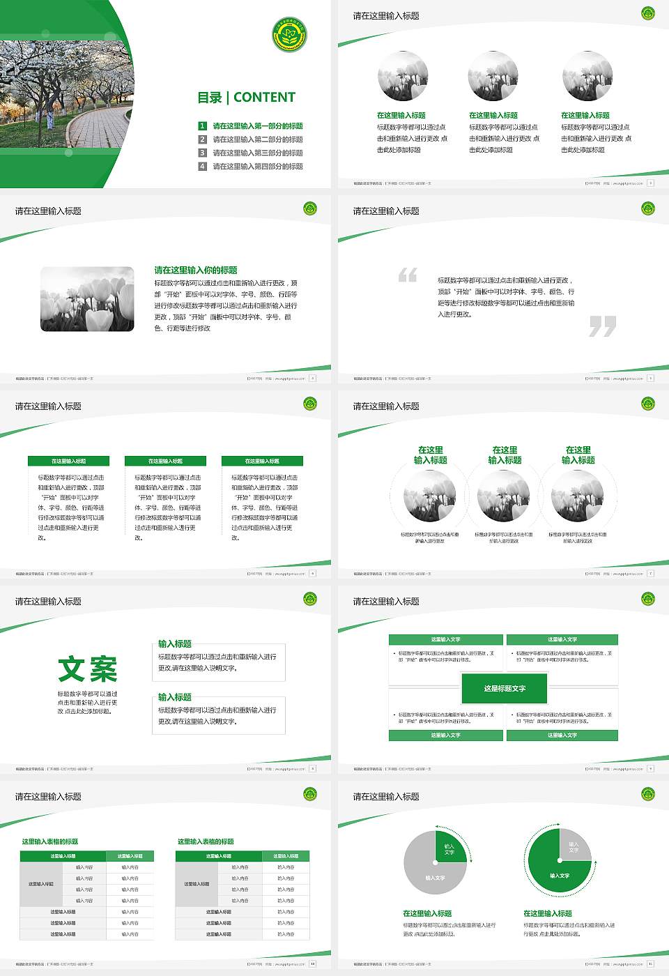 云南农业职业技术学院毕业论文答辩PPT模板下载16:9格式幻灯片预览图2