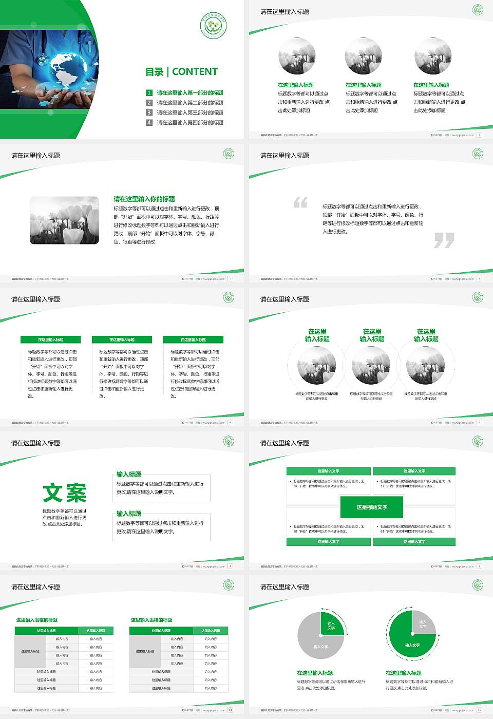 红河卫生职业学院毕业论文答辩PPT模板下载16:9格式幻灯片预览图2