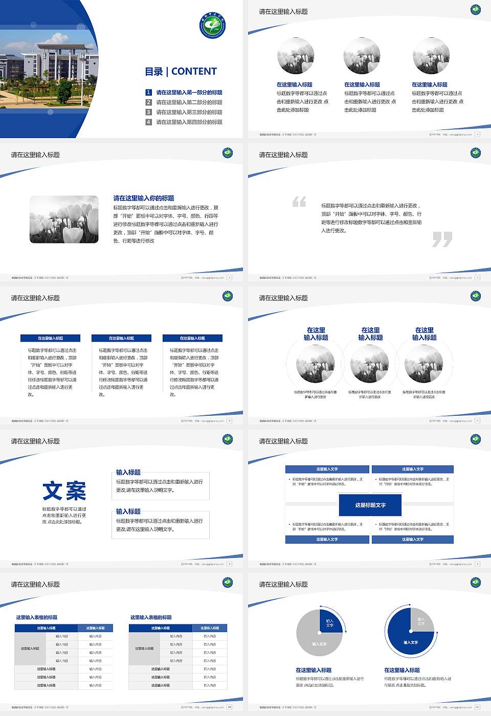 云南中医学院毕业论文答辩PPT模板下载16:9格式幻灯片预览图2