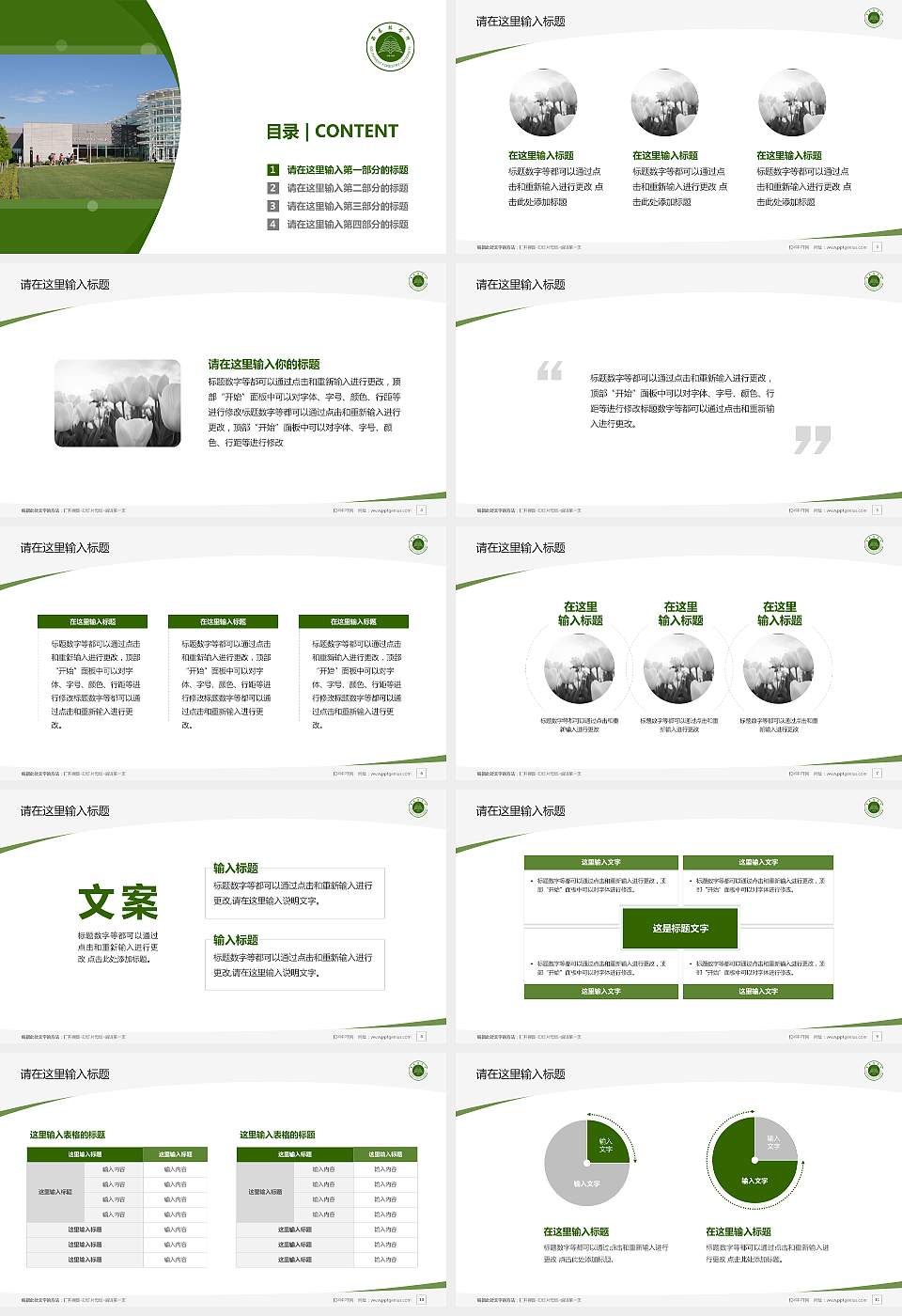 西南林业大学毕业论文答辩PPT模板下载16:9格式幻灯片预览图2
