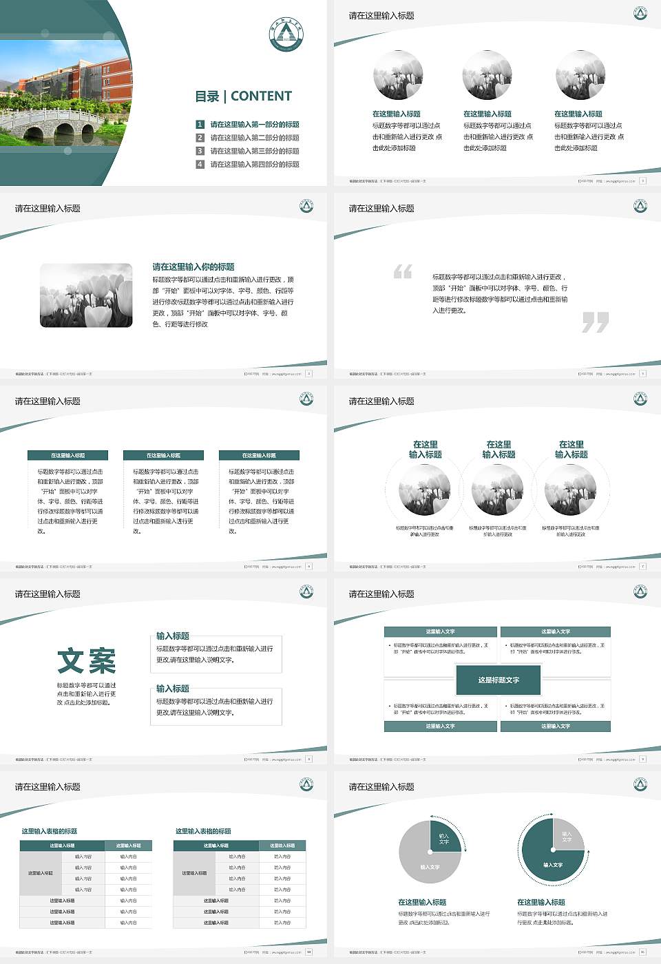 保山职业学院毕业论文答辩PPT模板下载16:9格式幻灯片预览图2